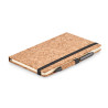 A5 cork notebook with pen