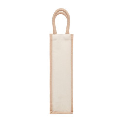 Jute wine bag for one bottle