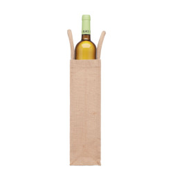 Jute wine bag for one bottle