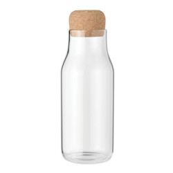 Glass bottle cork lid 600 ml