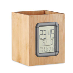 Bamboo pen holder and LCD...