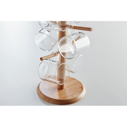 Bamboo cup set holder