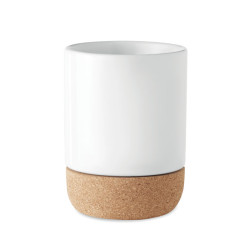 Sublimation mug with cork base