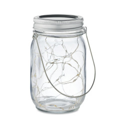 Solar mason jar outdoor lamp