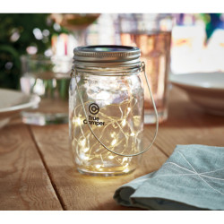 Solar mason jar outdoor lamp