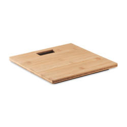 Bamboo bathroom scale