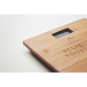 Bamboo bathroom scale