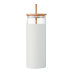 Glass tumbler 450ml bamboo lid