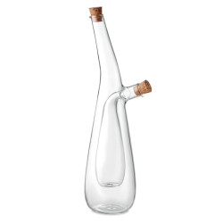 Glass oil and vinegar bottle