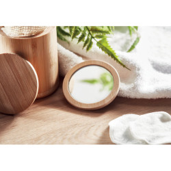 Bamboo make-up mirror