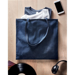 Recycled denim shopping bag