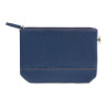 Recycled denim cosmetic pouch