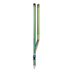 Rainbow RPET lanyard