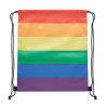 Rainbow RPET drawstring bag