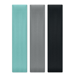 Set of 3 fitness bands in pouch