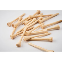 20 bamboo golf tees set