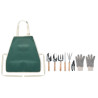 Garden tools in apron