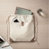 Recycled cotton drawstring bag
