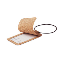 Cork luggage tag