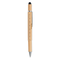 Spirit level pen in bamboo