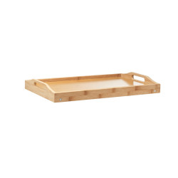 Foldable bamboo tray