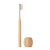 Bamboo tooth brush with stand