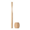 Bamboo tooth brush with stand