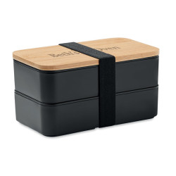 Lunch box in PP and bamboo lid