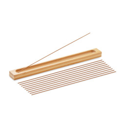 Incense set in bamboo