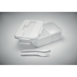 Lunch box with cutlery in PP