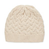 Cable knit beanie in RPET