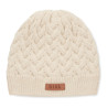 Cable knit beanie in RPET