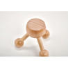 Hand held massager in wood