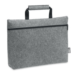 RPET felt zippered laptop bag