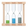 Set of 3 wooden sand timer