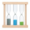 Set of 3 wooden sand timer