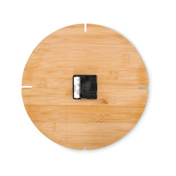 Round shape bamboo wall clock