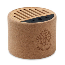 Round cork wireless speaker