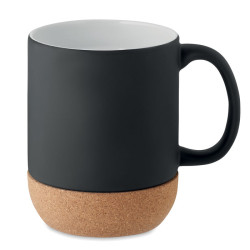 Matt ceramic cork mug 300 ml