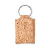 Rectangular cork key ring