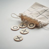 Wooden tic tac toe