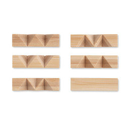 Bamboo brain teaser star shape