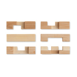 Bamboo brain teaser puzzle