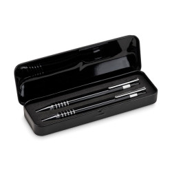 Ball pen set in metal box