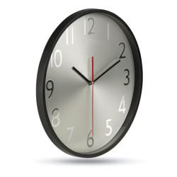 Wall clock w silver background