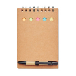 Notepad with pen and memo pad