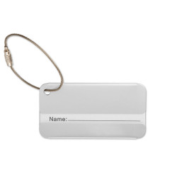 Aluminium luggage tag