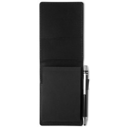 A7 notepad in PU pouch w/pen