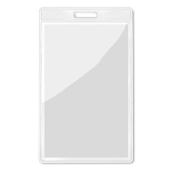 Transparent badge 7.5cmx12.5cm