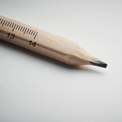 Carpenters pencil with ruler